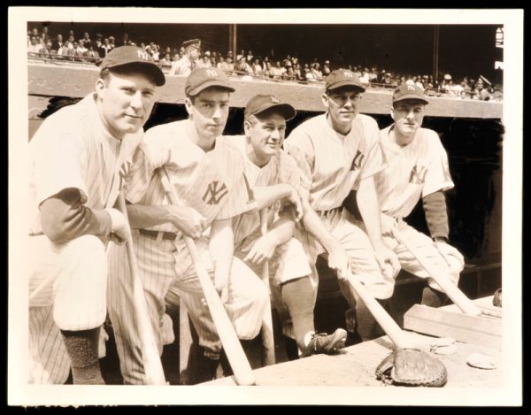 1938 Yankees Gehrig DiMaggio